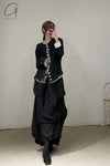 ARCHIVIO J.M.Ribot crew neck single-breasted jacket Handmade AJM-W25/ML-HEI Black